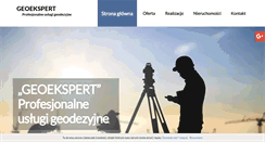 Desktop Screenshot of geoekspert.com.pl